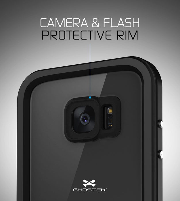 Galaxy S7 EDGE Waterproof Case, Ghostek® Atomic 2.0 Black Shock/Dirt/Snow Proof | Lifetime Warranty (Color in image: Gold)