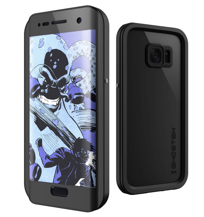 Galaxy S7 EDGE Waterproof Case, Ghostek® Atomic 2.0 Black Shock/Dirt/Snow Proof | Lifetime Warranty (Color in image: Black)