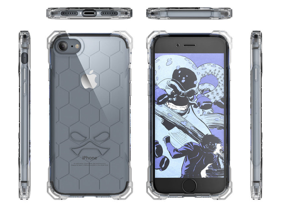 iPhone 7 Case, Ghostek® Covert Clear, Premium Impact Protective Armor | Lifetime Warranty Exchange (Color in image: peach)