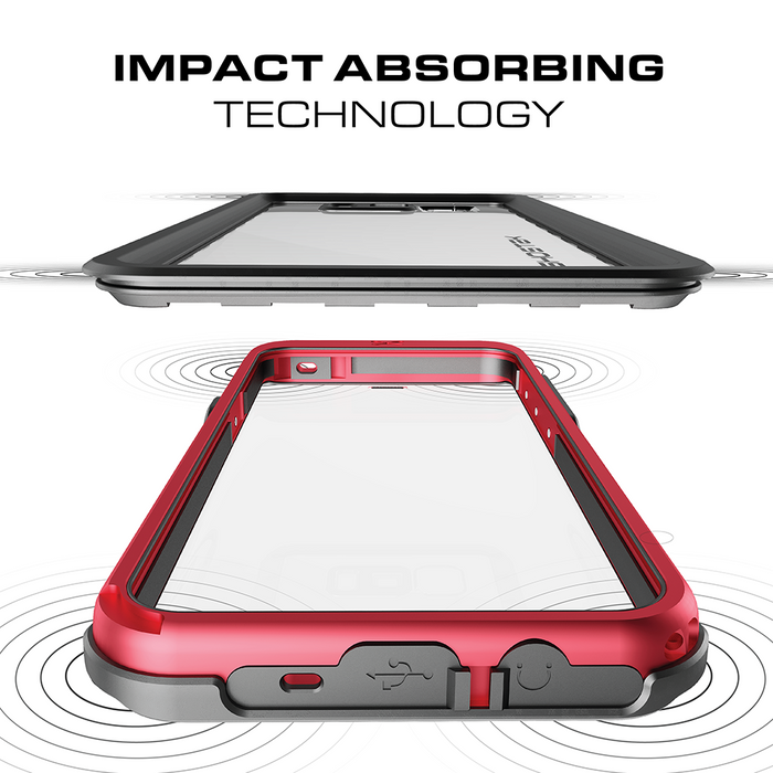 Galaxy S8 Plus Waterproof Case, Ghostek Atomic 3 Series| Underwater | Shockproof | Dirt-proof | Snow-proof | Aluminum Frame | Ultra Fit | (Pink)