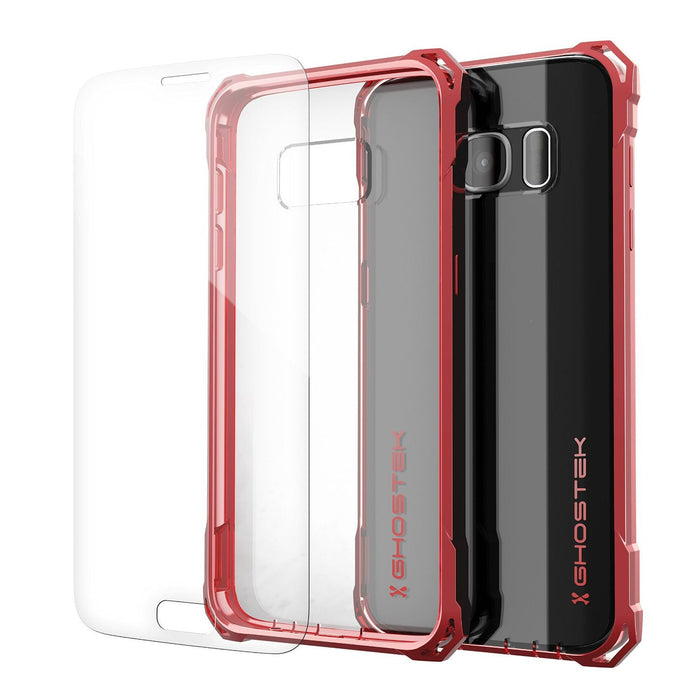 Galaxy S7 Case, Ghostek® Covert Red Series Premium Impact Cover | Lifetime Warranty Exchange (Color in image: Red)