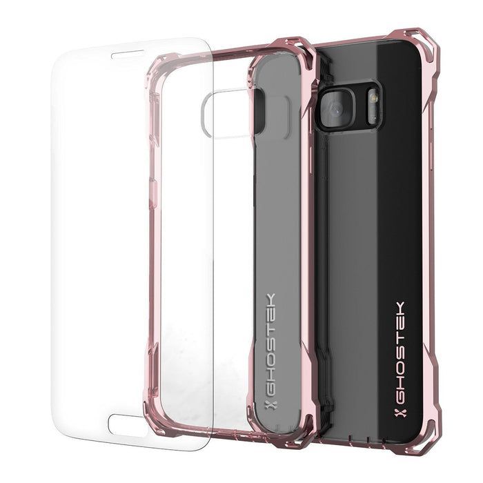 S7 Edge Case, Ghostek® Covert Peach Series Premium Impact Cover | Lifetime Warranty Exchange (Color in image: peach)
