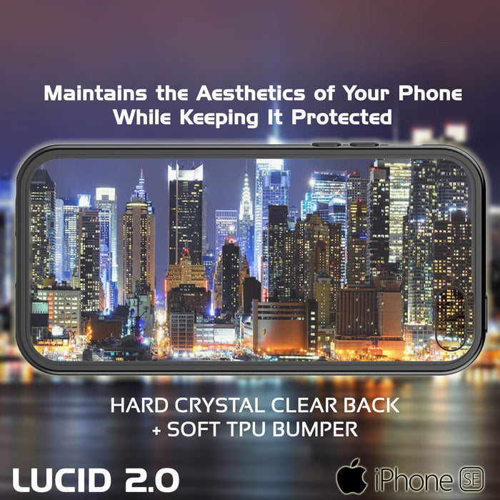 iPhone SE/5S/5 Case Punkcase® LUCID 2.0 Black Series w/ PUNK SHIELD Screen Protector | Ultra Fit (Color in image: teal)