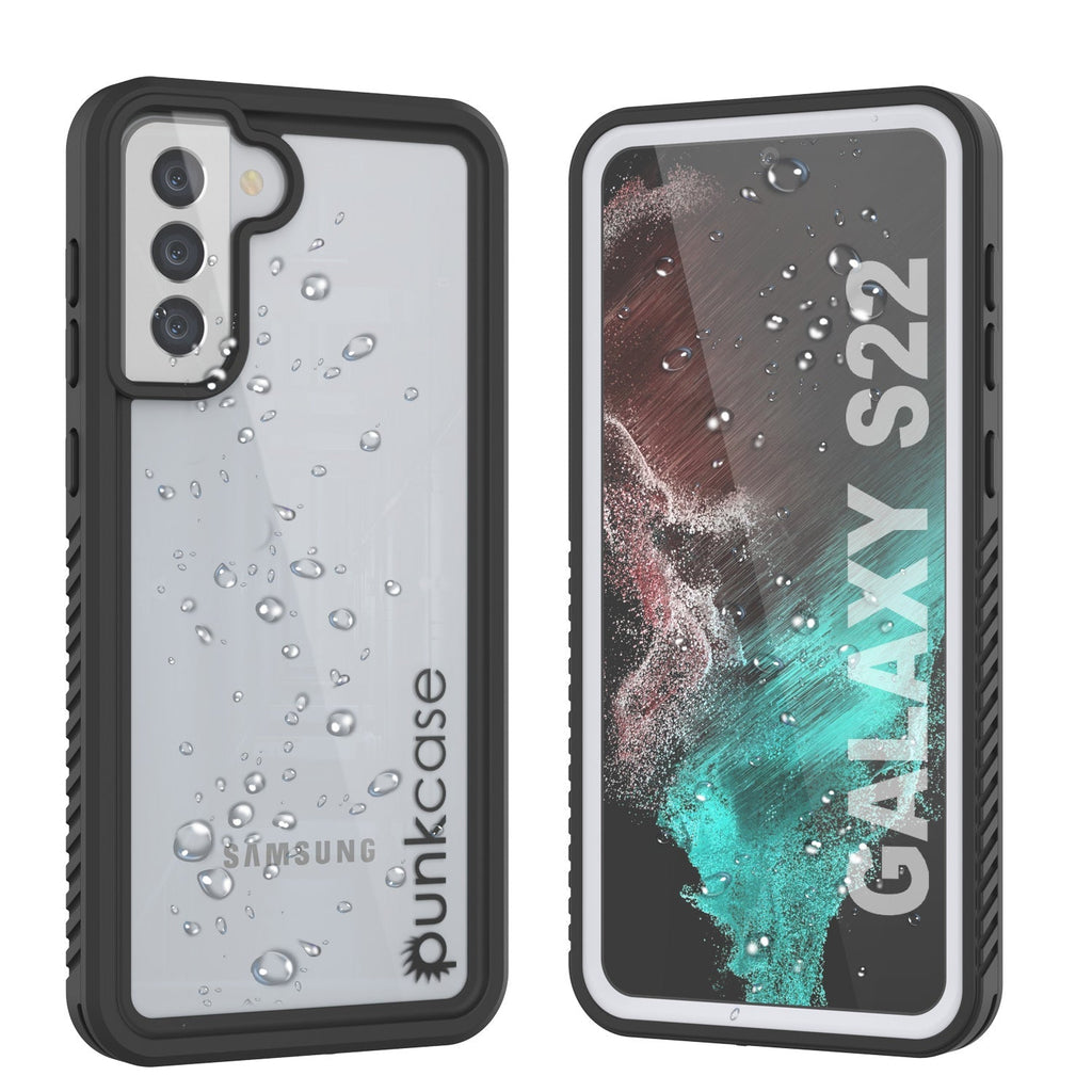 Galaxy S22 Water/ Shock/ Snow/ dirt proof [Extreme Series] Punkcase Slim Case [White] (Color in image: White)