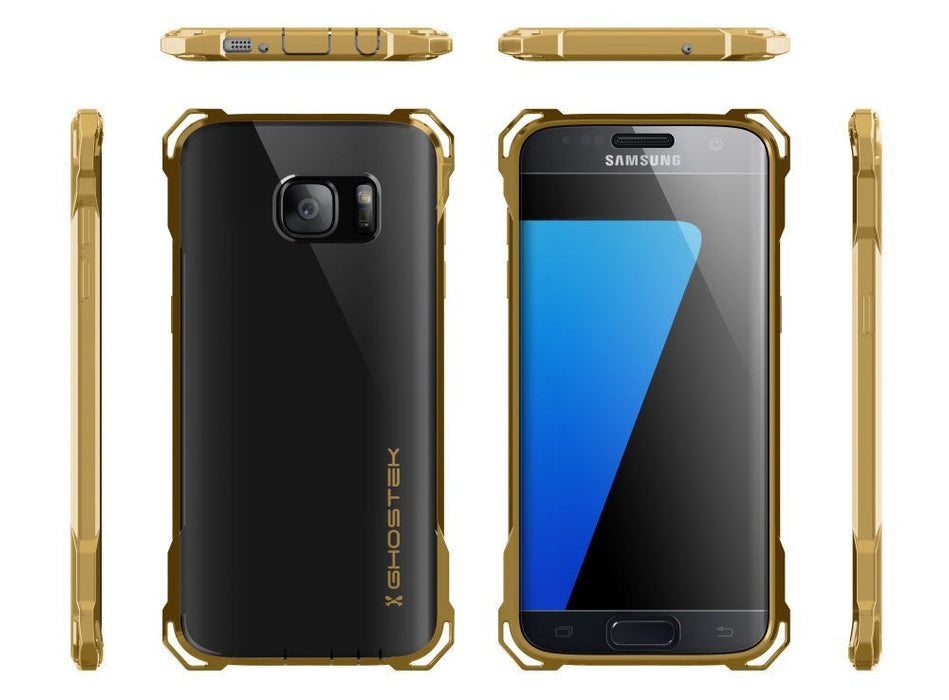 S7 Edge Case, Ghostek® Covert Gold Series Premium Impact Cover | Lifetime Warranty Exchange (Color in image: peach)