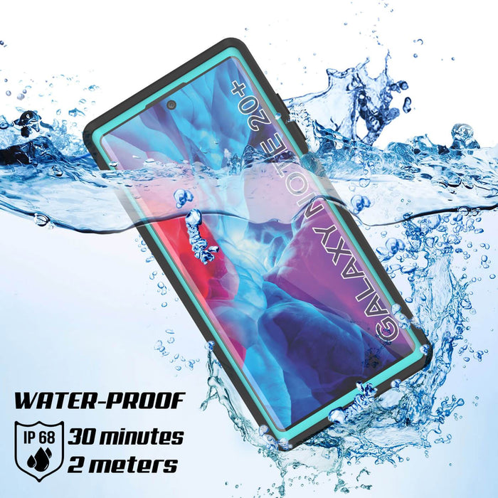 Galaxy Note 20 Ultra Waterproof Case, Punkcase Studstar Series Teal Thin Armor Cover (Color in image: black)