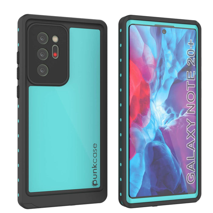 Galaxy Note 20 Ultra Waterproof Case, Punkcase Studstar Series Teal Thin Armor Cover (Color in image: teal)