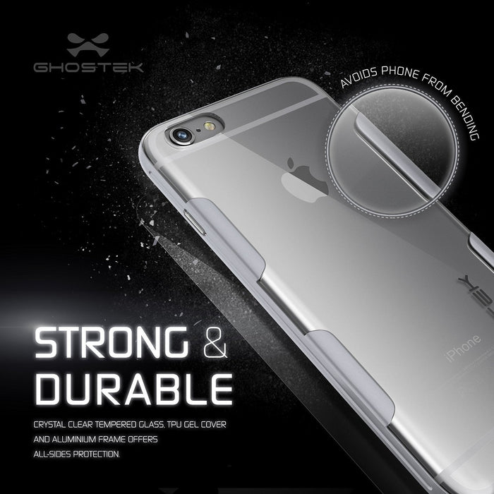 iPhone 6s Plus Case Silver Ghostek Cloak, Slim Protective w/ Tempered Glass | Lifetime Warranty (Color in image: pink)