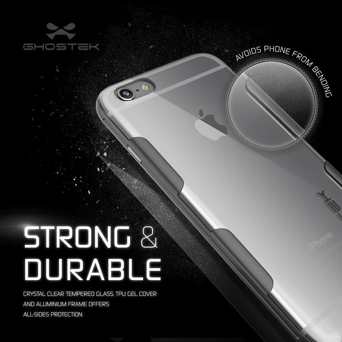 iPhone 6s Plus Case Space Grey Ghostek Cloak, Slim Protective w/ Tempered Glass | Lifetime Warranty (Color in image: pink)