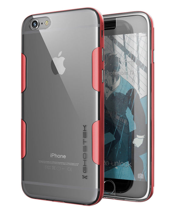iPhone 6s Plus Case Red Ghostek Cloak, Slim Protective Armor w/ Tempered Glass | Lifetime Warranty (Color in image: red)