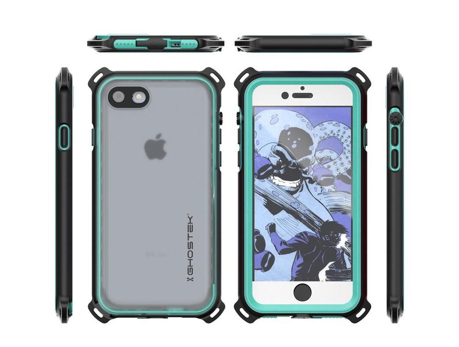 iPhone 7 Case, Ghostek Nautical Series for iPhone 7 Case | TEAL (Color in image: Red)