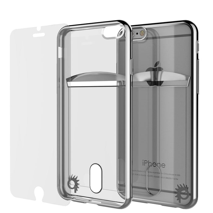 iPhone 6s+ Plus/6+ Plus Case, PUNKCASE® LUCID Silver Series | Card Slot | SHIELD Screen Protector (Color in image: Gold)