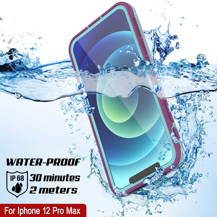 WATER-PROOF fs P68 30 minutes o C 2 meters For Iphone 12 Pro Max car Be (Color in image: Clear Black)