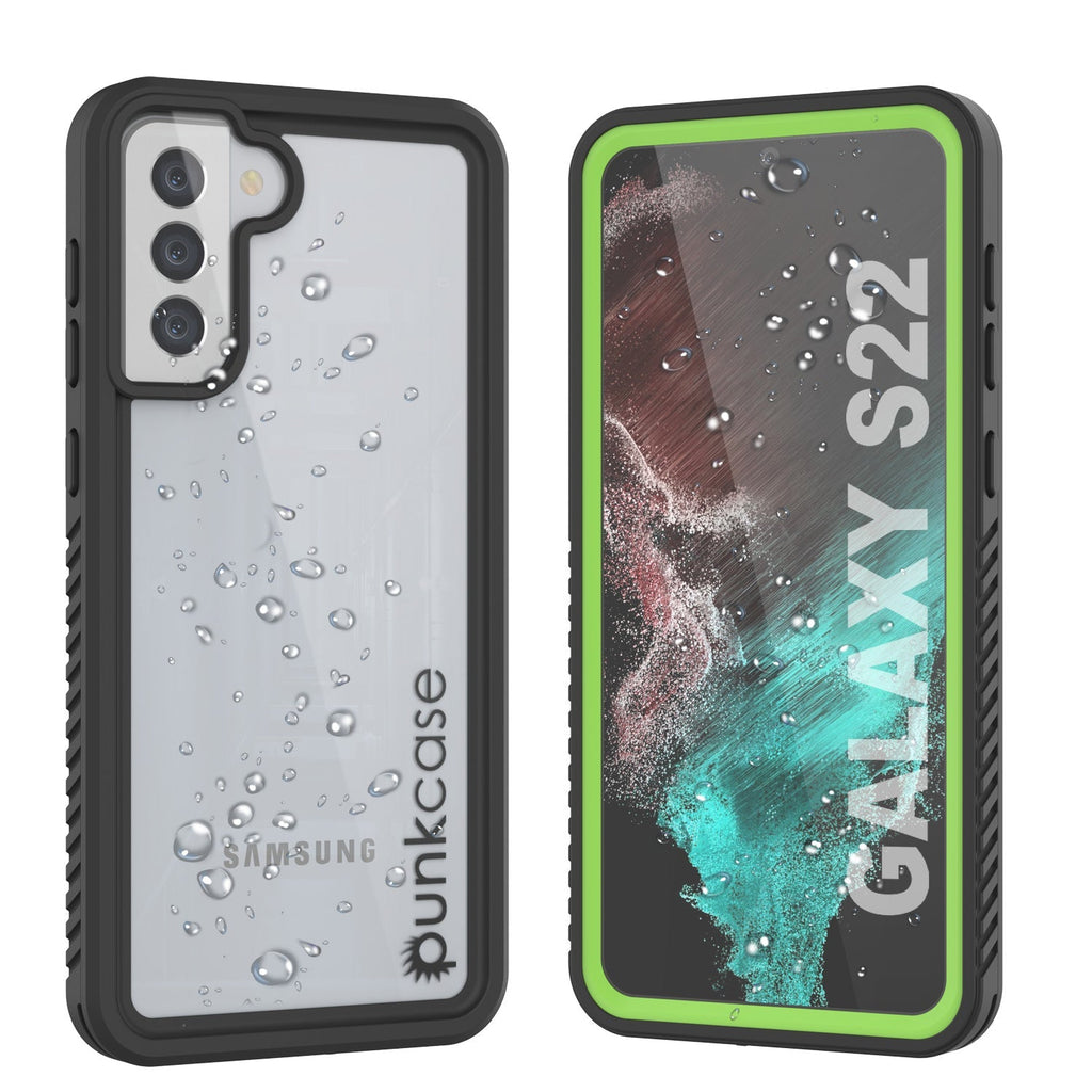 Galaxy S22 Water/ Shockproof [Extreme Series] Screen Protector Case [Light Green] (Color in image: Light Green)