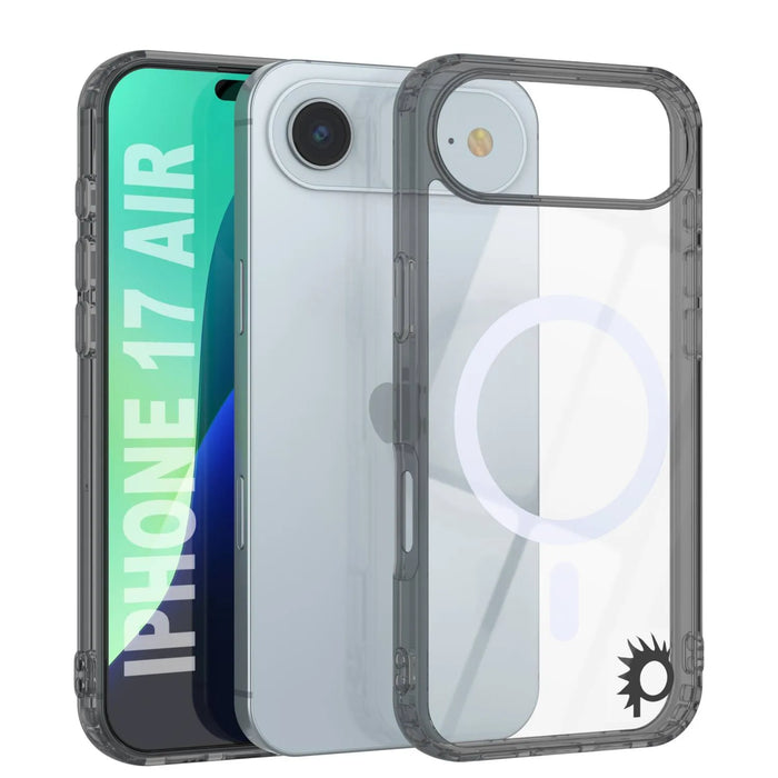 Punkcase iPhone 17 Air Magnetic Wireless Lading Case [Clearmag -Serie] [Black]