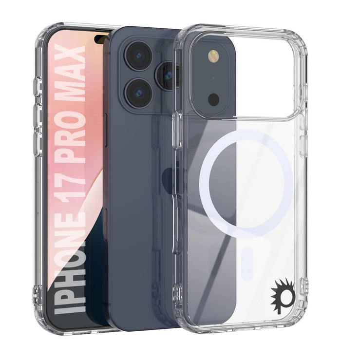 Punkcase iPhone 17 Pro Max Magnetic Wireless Lading Case [Clearmag -Serie] [Clear]