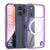 Punkcase iPhone 17 Pro Max Magnetic Wireless Lading Case [Clearmag -Serie] [lila]
