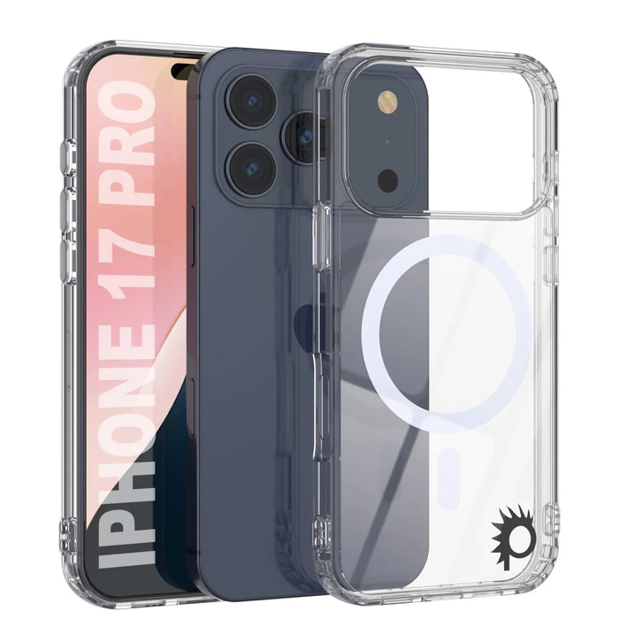 Punkcase iPhone 17 Pro Magnetic Wireless Lading Case [Clearmag -Serie] [Clear]
