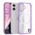 Punkcase iPhone 17 Magnetic Wireless Lading Case [Clearmag -Serie] [lila]