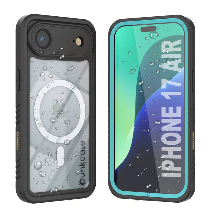 iPhone 17 Luftwaterdichte Hülle, Punkcase [Extreme Series] Panzerabdeckung mit integriertem Bildschirmschutz [Teal]