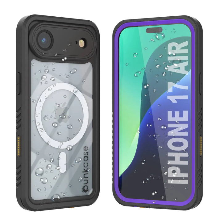 iPhone 17 Luftwaterdichte Hülle, Punkcase [Extreme Series] Panzerabdeckung mit integriertem Bildschirmschutz [lila]