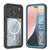 iPhone 17 Pro Max Water of Water of Case, PunkCase [Extreme Series] Panzerabdeckung mit integriertem Bildschirmschutz [Navy Blue]