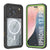 iPhone 17 Pro Water of Case, PunkCase [Extrem Mag -Serie] Panzerabdeckung mit integriertem Bildschirmschutz [Grün]