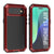 iPhone 17 Air Metal Case, Heavy Duty Military Grade -Rüstungsabdeckung [Schocksicher] Ganzkörper hart [rot]