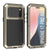 iPhone 17 Pro Max Metal Case, Heavy Duty Military Grade -Rüstungsabdeckung [Stoßdämpfer] Ganzkörper hart [Gold]