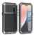 iPhone 17 Pro Max Metal Case, Heavy Duty Military Grade -Rüstungsabdeckung [Schocksicher] Ganzkörper hart [Silber]