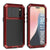 iPhone 17 Pro Max Metal Case, Heavy Duty Military Grade -Rüstungsabdeckung [Schocksicher] Ganzer Körper hart [rot]