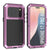 iPhone 17 Pro Max Metal Case, Heavy Duty Military Grade -Rüstungsabdeckung [Stoßdämpfer] Ganzkörper hart [Pink]