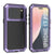 iPhone 17 Pro Metal Case, Heavy Duty Military Grade -Rüstungsabdeckung [Schocksicher] Ganzkörper hart [lila]