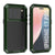 iPhone 17 Pro Metal Case, Heavy Duty Military Grade -Rüstungsabdeckung [Schocksicher] Ganzkörper hart [dunkelgrün]