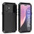 iPhone 17 Metallkoffer, Heavy Duty Military Grade Rüstungsabdeckung [Schocksicher] Ganzkörper hart [Schwarz]