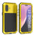 iPhone 17 Metallkoffer, Heavy Duty Military Grade Rüstungsabdeckung [Schocksicher] Ganzkörper hart [Gelb]