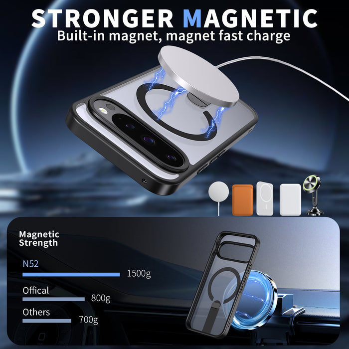 Google Pixel 10 Lucid 3.0 Clear Protective Deckung mit magnetischer drahtloser Ladung