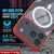 Punkcase iPhone 17 Pro Max Magnetic Wireless Lading Case [Clearmag -Serie] [Red]