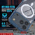 Punkcase iPhone 17 Pro Max Magnetic Wireless Lading Case [Clearmag -Serie] [Navy]