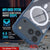 Punkcase iPhone 17 Pro Magnetic Wireless Lading Case [Clearmag -Serie] [Navy]