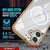Punkcase iPhone 17 Magnetic Wireless Lading Case [Clearmag -Serie] [Gold]