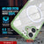 Punkcase iPhone 17 Magnetic Wireless Lading Case [Clearmag -Serie] [Green]