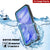 Google Pixel 9A Water of Case, PunkCase [Extreme Series] Panzerabdeckung mit integriertem Bildschirmschutz [hellblau]