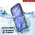 Google Pixel 9A Water of Case, PunkCase [Extreme Series] Panzerabdeckung mit integriertem Bildschirmschutz [Marine Blue]