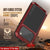 iPhone 17 Pro Max Metal Case, Heavy Duty Military Grade -Rüstungsabdeckung [Schocksicher] Ganzer Körper hart [rot]