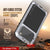 iPhone 17 Pro Metal Case, Heavy Duty Military Grade -Rüstungsabdeckung [Schocksicher] Ganzkörper hart [weiß]