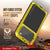 iPhone 17 Pro Metal Case, Heavy Duty Military Grade -Rüstungsabdeckung [Schocksicher] Ganzer Körper hart [Gelb]