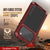 iPhone 17 Pro Metal Case, Heavy Duty Military Grade -Rüstungsabdeckung [Schocksicher] Ganzkörper hart [rot]