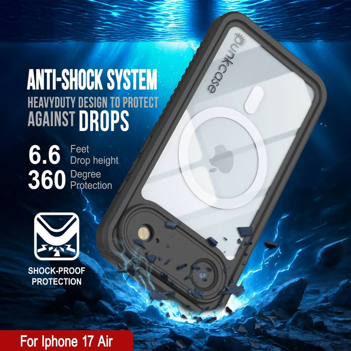 iPhone 17 Luftwaterdichte Hülle, Punkcase [Extreme Series] Panzerabdeckung mit integriertem Bildschirmschutz [gelb]