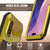 iPhone 17 Metallkoffer, Heavy Duty Military Grade Rüstungsabdeckung [Schocksicher] Ganzkörper hart [Gelb]